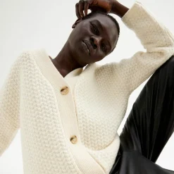 Cardigan Med Struktur Overdeler|Loungewear