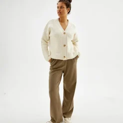 Cardigan Med Struktur Overdeler|Loungewear