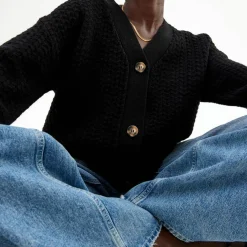 Cardigan Med Struktur Overdeler|Gensere