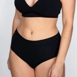 High Waist Truse Bomull, Uten Strammende Strikk Truser