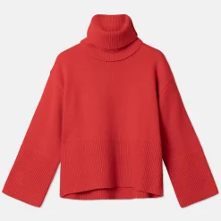 Online Oversized Høyhalset Genser Med Avtagbar Hals Overdeler|Loungewear
