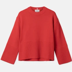 Online Oversized Høyhalset Genser Med Avtagbar Hals Overdeler|Loungewear