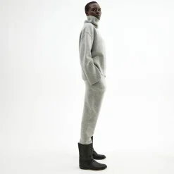Outlet Oversized Høyhalset Strikkegenser Overdeler|Gensere