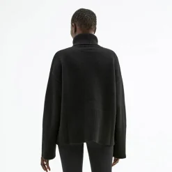 Discount Oversized Høyhalset Strikkegenser Gensere|Overdeler